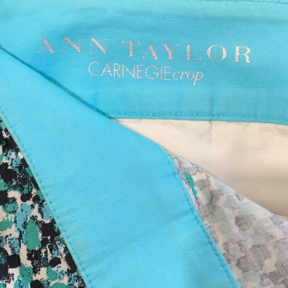Ann Taylor Carnegie Crop Print Pants - Picture 3 of 4